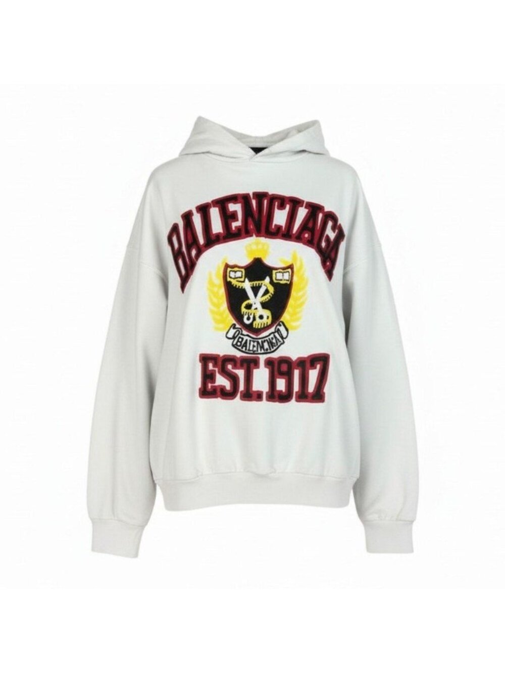 Balenciaga D7 Distressed Hood Hoodie Demna Era White M